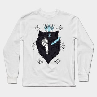 Dark runic wolf Long Sleeve T-Shirt